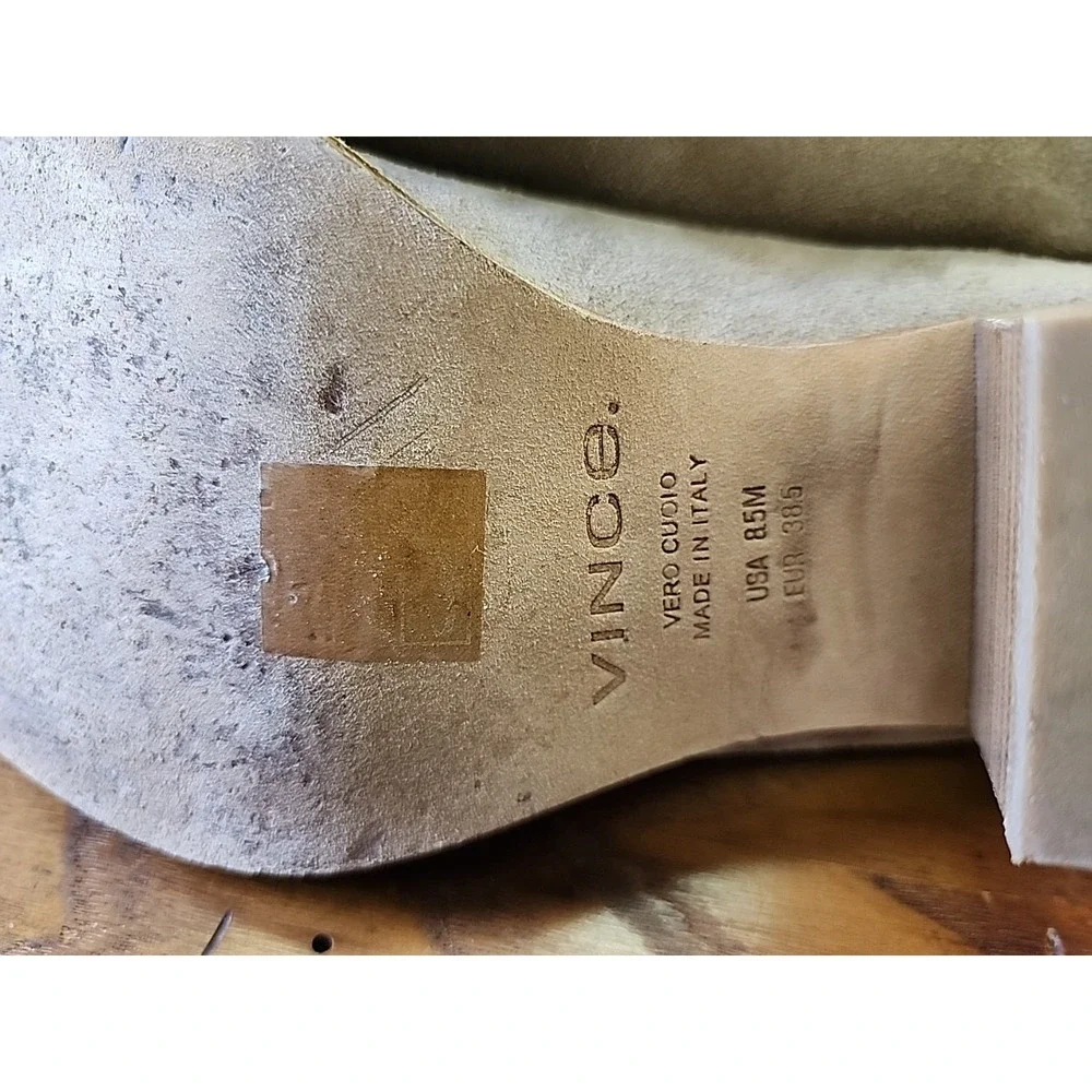 Vince 8.5 Back Zip 'Havana' Ankle Boot Tan Suede $395